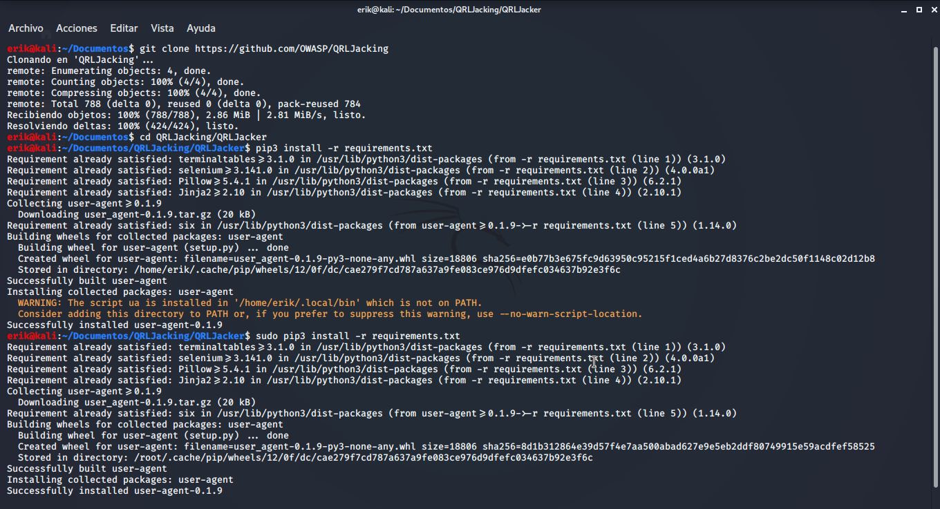 Clonando el repositorio